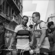 Ferdi Kübler und Raphael Geminiani 1955