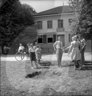 WK 2: Bombardierung in der Schweiz; Einschlag, Krater, 1943