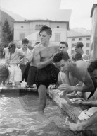 Arbeitslager junger Auslandschweizer in Zernez 1943