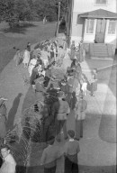 Rückkehr von Schweizer Kindern aus Frankreich bei Boncourt 1944