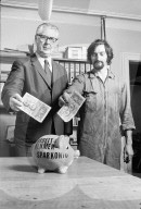Chef, Arbeiter, Sparkonto, sparen, 1974
