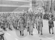 Trauerzug für Korpskommandant Adolf Hanslin, Zürich 1971