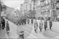 Trauerzug für Korpskommandant Adolf Hanslin, Zürich 1971