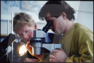 Biologieunterricht an der landwirtschaftlichen Schule Schwand, 1984