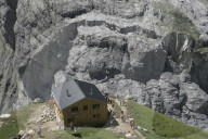 Felsspalte am Eiger 2006: Luftaufnahme