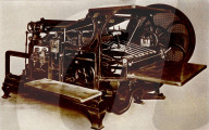 In Druckerei: Druckmaschine, historisch