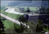 Flusskraftwerk Reichenau bei Domat-Ems, 1985