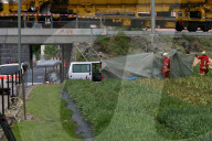 Bahnunfall Dürrenast 2006: Unfallstelle, Leichenwagen