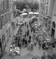 Flohmarkt in Genf; 1953