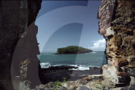 Ruine der ehemaligen Strafkolonie, Französisch Guayana 1988