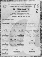 Seifenkarte, 1942