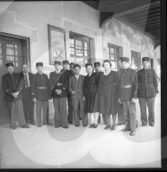 Zöllner am französischen Zoll in Genf-Cornavin, 1946