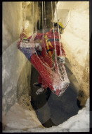 Nachgestellte Bergung, Eisgrotte Saas Fee 1997