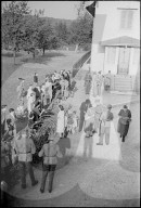 Rückkehr von Schweizer Kindern aus Frankreich bei Boncourt 1944