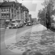 Strasse in Zürich; 1940