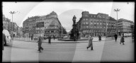 Alfred Escher Denkmal beim Bahnhofplatz Zürich  1956