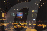 Raumfahrt-Kontrollzentrum der ESA in Darmstadt 1987