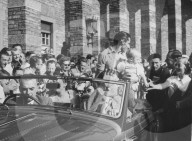 Tour de France 1950: Empfang für den Sieger Ferdi Kübler 