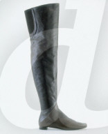 Lederstiefel von Marni mit hohem Schaft, overknee