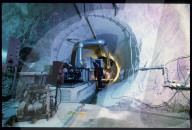 Versuchs-Stollen des NAGRA Fels-Labors, Grimsel 1985