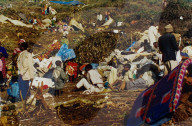 Flüchtlingselend in Ruanda 1994: Flüchtlinge im Freien 