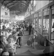 Warteschlange, Zürcher Knabenschiessen 1949