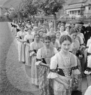 Fronleichnams-Prozession in Appenzell, 1940