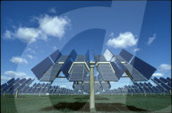 Sonnenenergie in Carrisa Plain, Kalifornien 1985