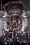 Papstbesuch Schweiz 1984: Klosterkirche Einsiedeln