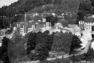 Sprengung des alten Konviktes, Chur 1970
