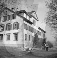 Abgesperrtes Gehöft wegen Maul- und Klauenseuche, 1951
