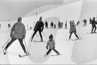 Skischule in St. Moritz, 1971