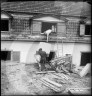 Schmerikon, Schlammlawine nach starken Regenfällen; 1953