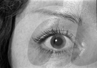 Frauenauge mit grosser Pupille 1970