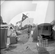 Zeltplatz auf dem Autocamping nahe Genf, 1968