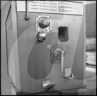 Tankstelle in Stans 1971: Zapfsäule