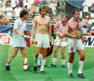 Fussball-WM Achtelfinal 1994: Schweiz - Spanien; Abzug der Schweizer