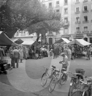 Flohmarkt in Genf; 1953