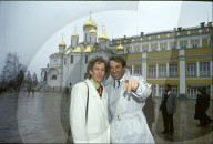 Katrin und Adolf Ogi in Moskau, 1990