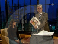 Ringier-Stiftin Sabrina Lindauer bei Harald Schmidt, 2005