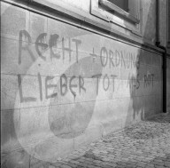 Wandparole gegen Imperialismus, Luzern 1969