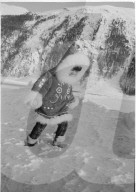 "Eskimo-Mädchen" Farahnaz Pahlavi von Persien in St. Moritz, 1967