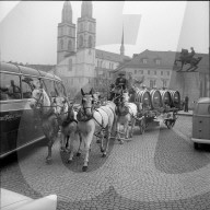Sauser-Propagandafahrt durch Zürich, 1959