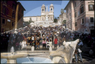 Die Piazza di Spagna in Rom 1998