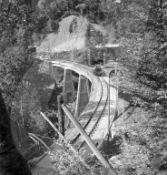 Eisenbahnbrücke der MOB bei Sendy-Sollard 1945
