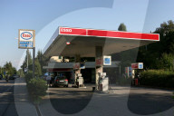 Tankstelle, hohe Benzinpreise nach Hurrikan Katrin (USA), Zürich 2005