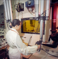 Wissenschafter im Atomreaktor Würenlingen, 1965