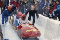 Prinzesssin von Monaco Caroline und Ehemann Stefano Casiraghi, Celerina 1984