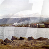 Fischerhäuser am Rande von Akureyri, Island 1960