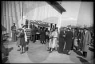 Bern, Ausstellungsbesucher, Coca-Cola Stand; 1949